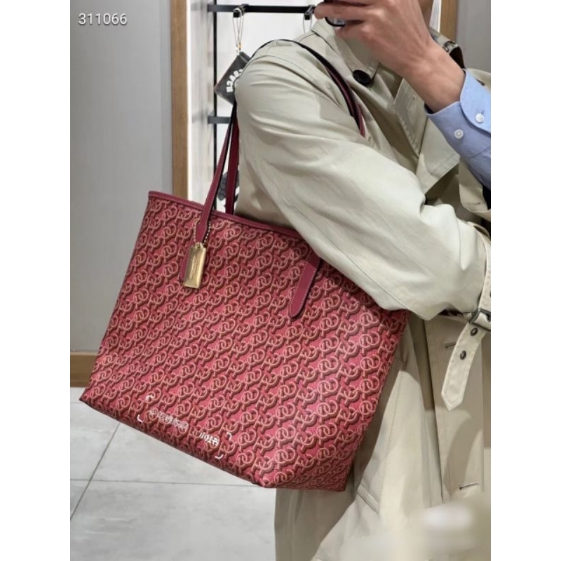 TÚI COACH City Tote With Coach Monogram Print