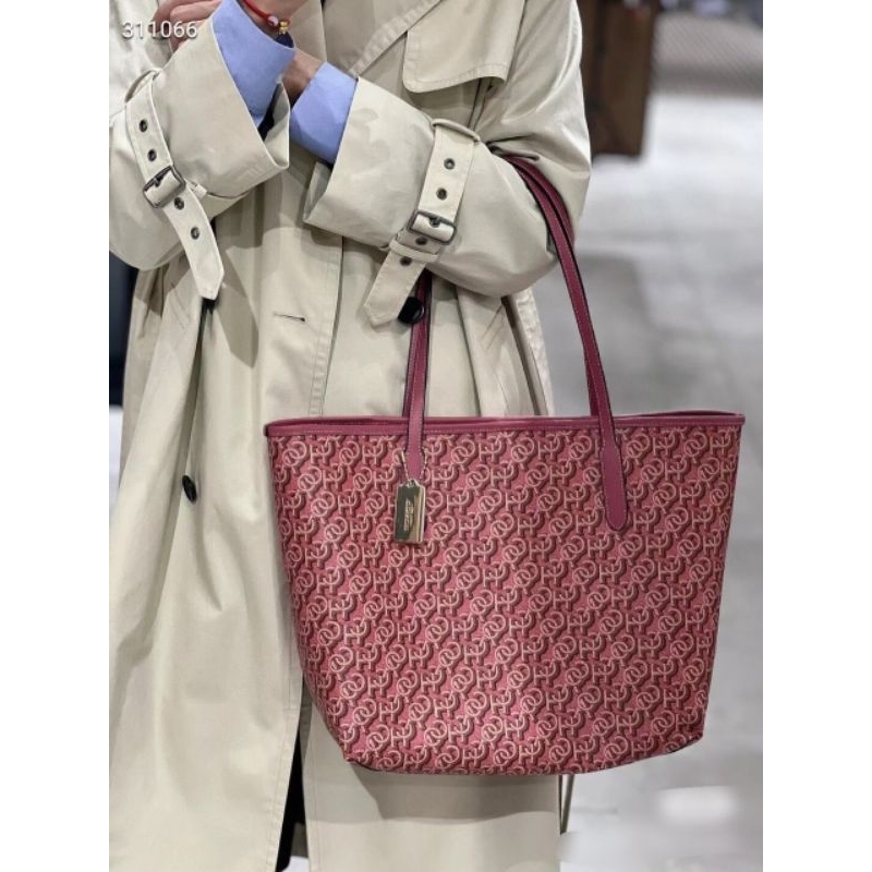 TÚI COACH City Tote With Coach Monogram Print