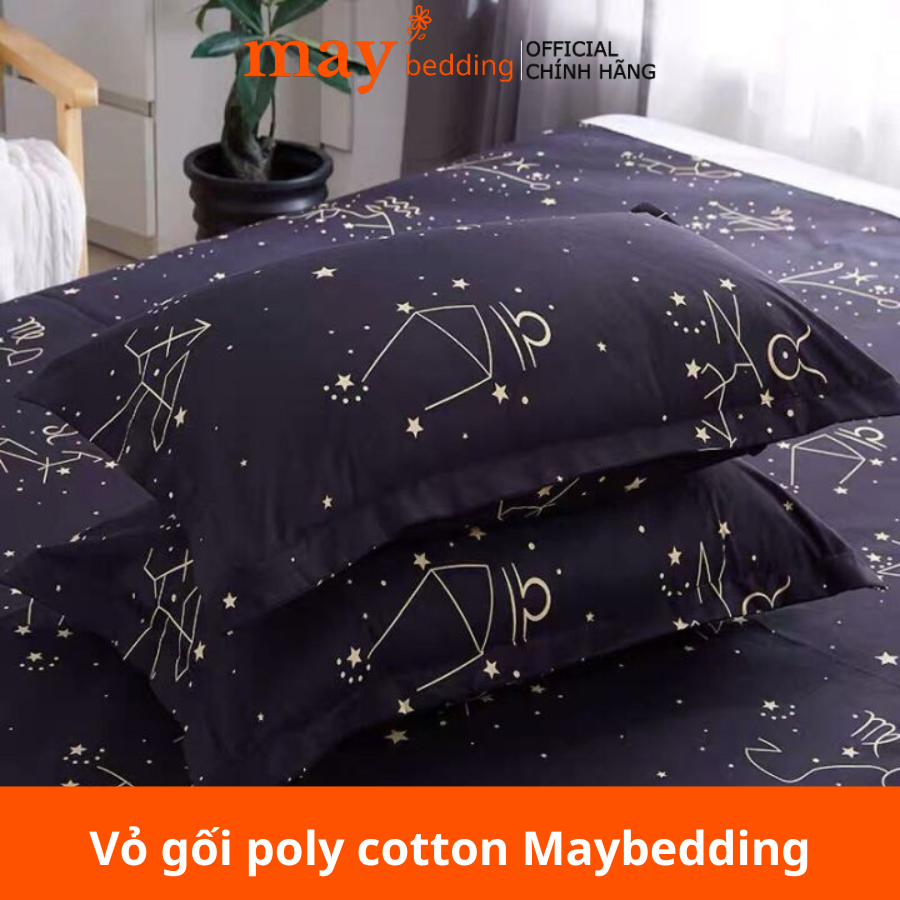Vỏ gối nằm poly cotton Maybedding nhiều mẫu kích thước 45x65cm, không bao gồm ruột gối
