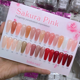 Sơn gel thạch Bobo bảng 30 màu, sơn móng tay Bobo nail