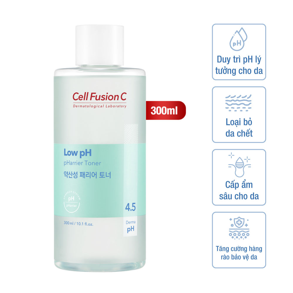 Cell Fusion C Expert - Nước cân bằng PH thấp, tăng cường hàng rào bảo vệ da- Low pH pHarrier Toner