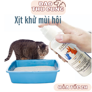Xịt khử mùi hôi của chó mèo (2 loại) FAY 350ml & XC Pet 100ml- diệt khuẩn môi trường