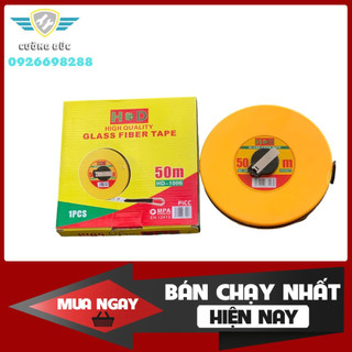 Thước dây cuộn 50m - thước vải, thước đo, thước mét, thước thổ chính hãng hd