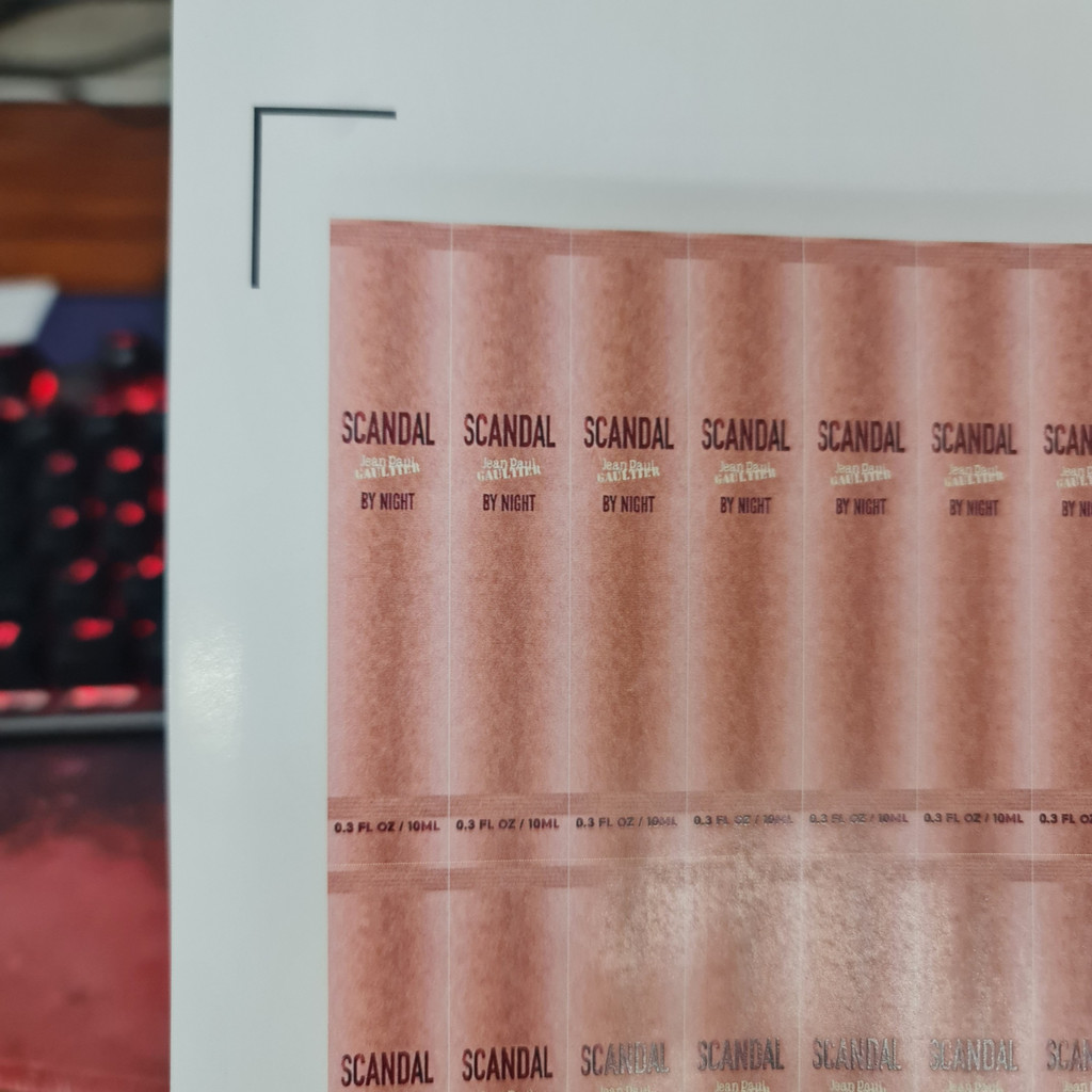 Tem Charme chiết 10ml, 5ml - Đã cắt sẵn - Dán chai chiết nước hoa - Siêu dính, bền màu không phai
