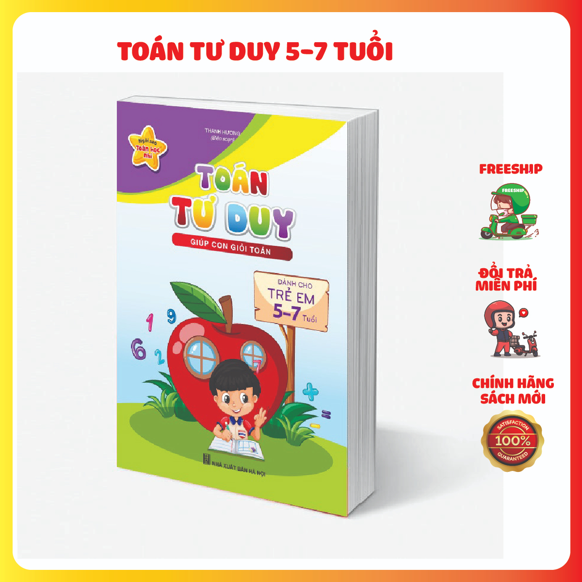 Sách - Toán Tư Duy - Giúp Con Giỏi Toán - Dành cho trẻ từ 5 - 7 tuổi (1 cuốn)