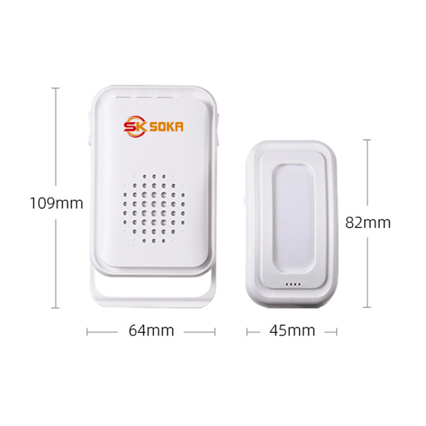 Chuông báo khách chống chộm báo động cảm ứng hồng ngoại không dây thông minh SOKA