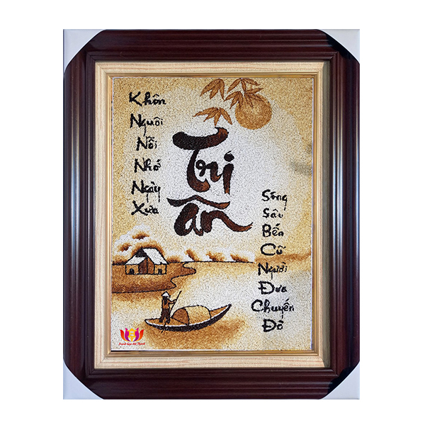 Tranh gạo Tri ân, quà tặng thầy cô