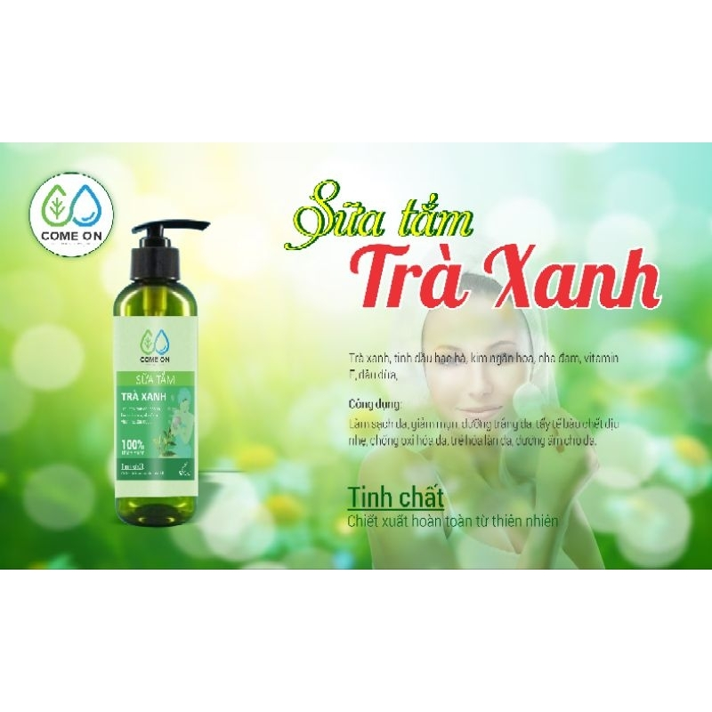 SỮA TẮM HỮU CƠ COME ON  TƯƠI MÁT, SẢNG KHOÁI, GIẢM NGỨA