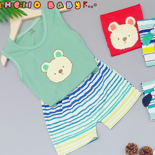 Bộ 3 Lỗ Sọc Màu HNYY Thun Cotton 4 Chiều Siêu Mềm Mại Cho Bé Từ 3 Tháng - 2 Tuổi