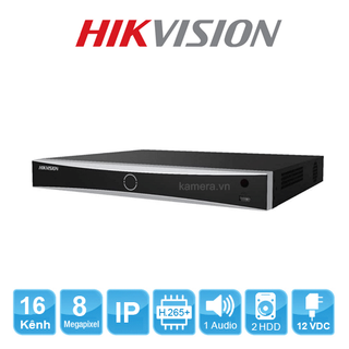 Đầu ghi hình camera ip 16 kênh hikvision ds-7616nxi-k1 hỗ trợ 16 camera ip lên đến 12mp -hàng chính hãng bảo hành 2 năm