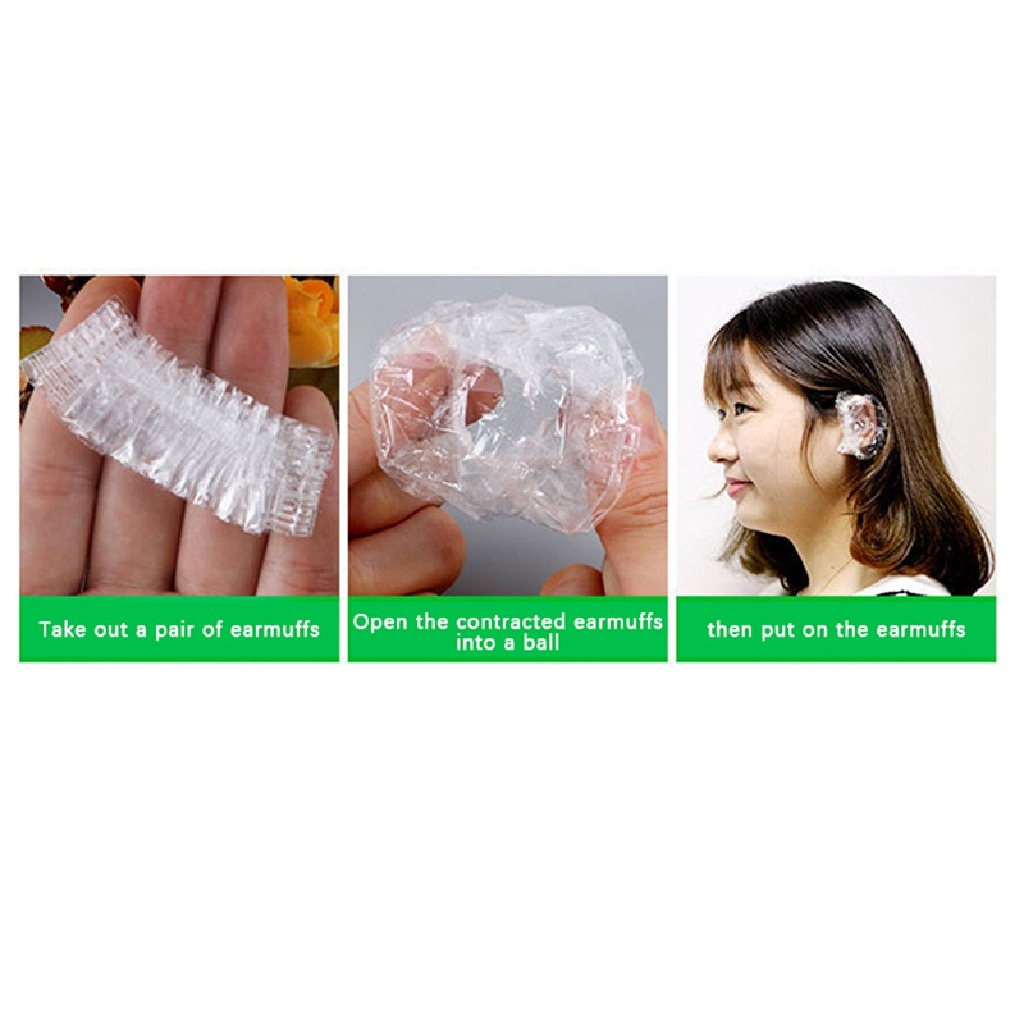 Set 20 Chiếc Túi Bọc Bảo Vệ Tai Khi Nhuộm Tóc, Gội Đầu