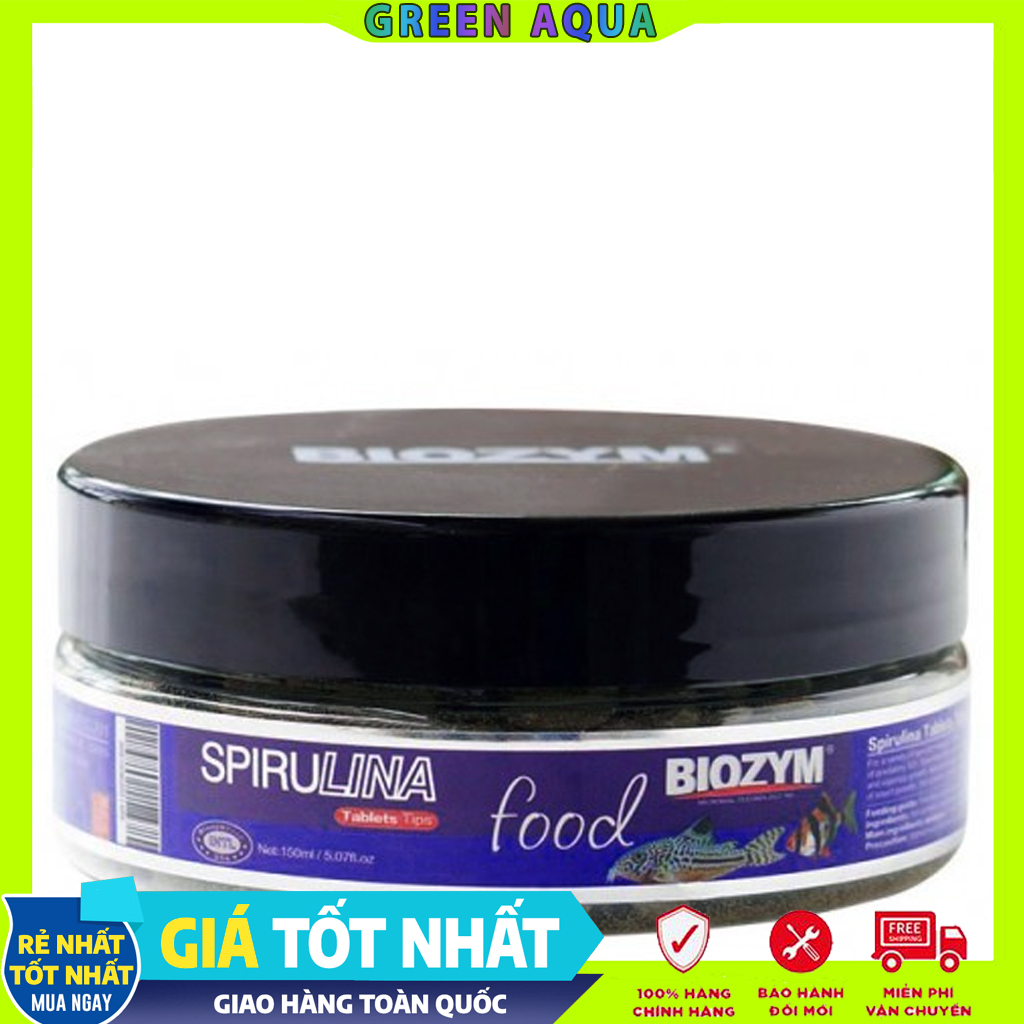 BIOZYM - Spirulina Food (Tablets Tips) | Thức ăn viên dán tảo Spirulina giàu dinh dưỡng cho Pleco và