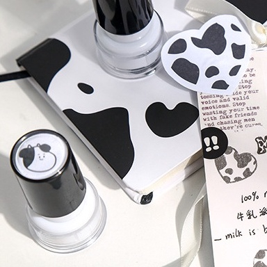 Winzige Con Dấu Đánh Dấu DIY In Họa Tiết  Bò Sữa Trang Trí Tiện Dụng Làm Bullet Journal Sổ Tay Nhật Kí M001