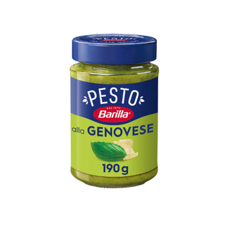 (Rẻ vô địch)Sốt Pasta Pesto Basil & Rau Xà Lách Roquette hiệu Barilla chai 190mL(label mới)