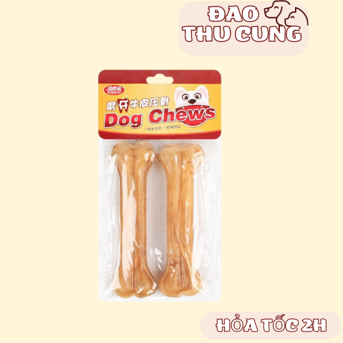Xương da cho chó gặm đồ ăn cho chó thích hợp cho chó ngứa răng sạch răng chó xương da cho chó gặm giải