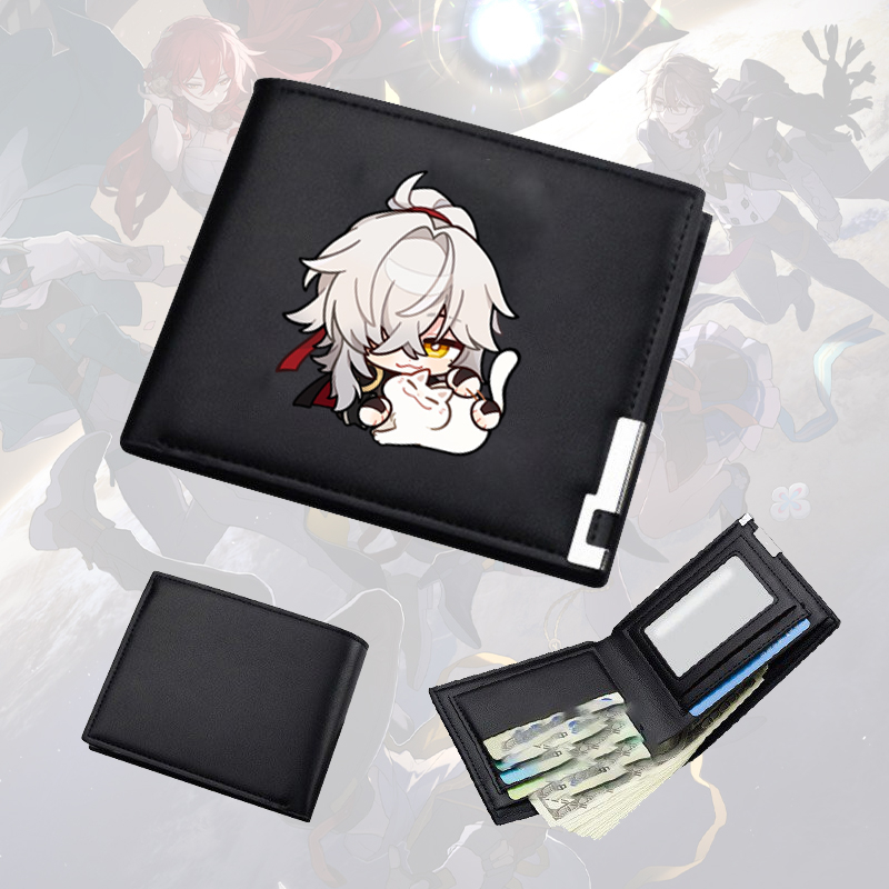 Ví da cầm tay nam nữ in hình HONKAI IMPACT STAR RAIL ver CUTE FACE game tiện lợi anime chibi