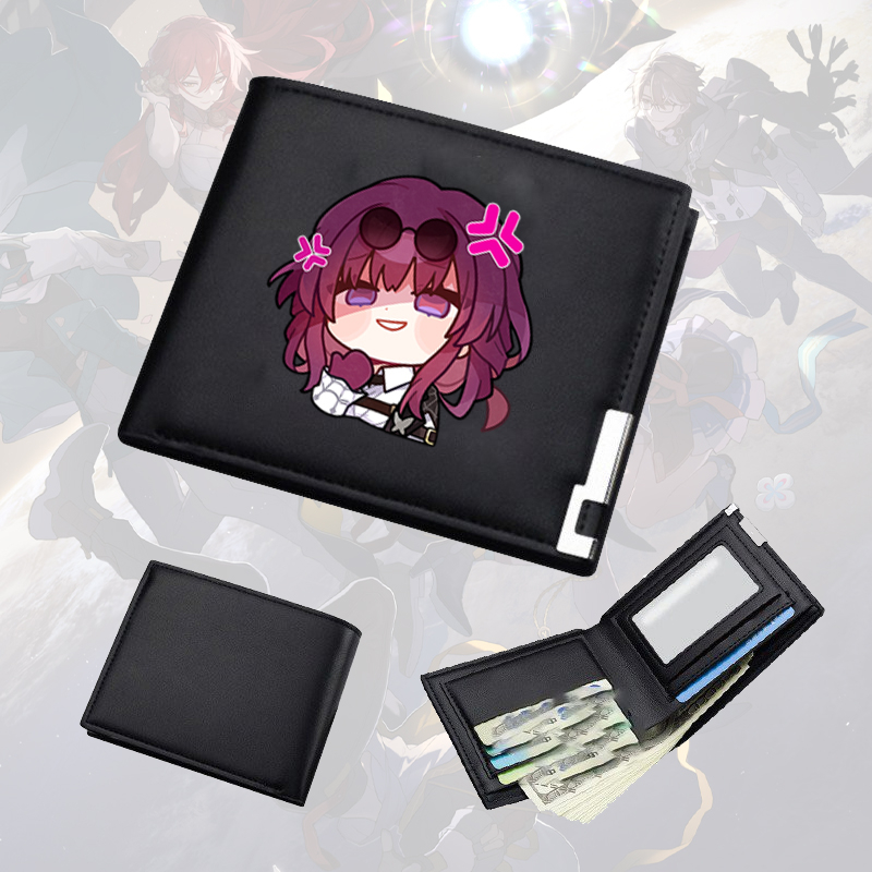Ví da cầm tay nam nữ in hình HONKAI IMPACT STAR RAIL ver CUTE FACE game tiện lợi anime chibi