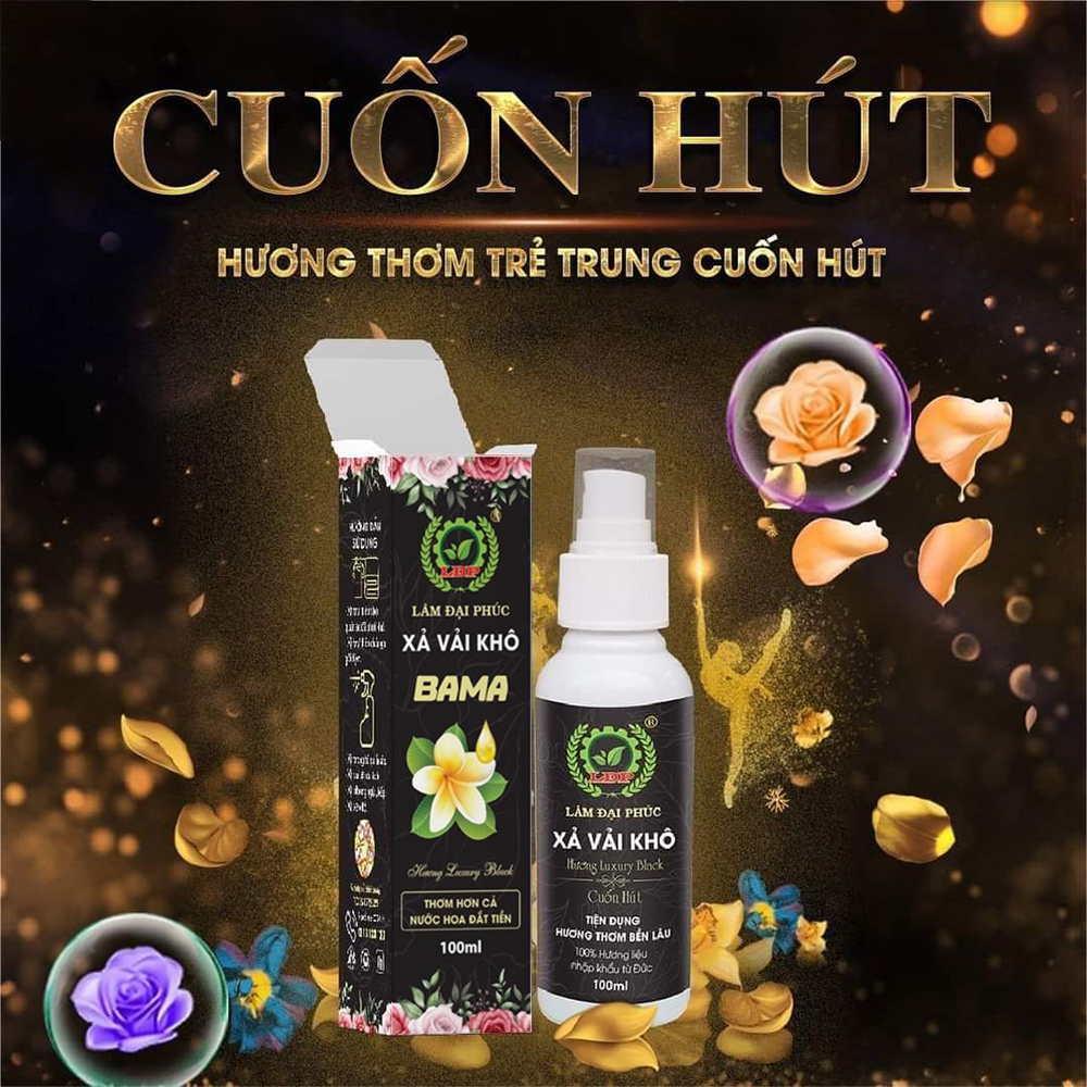 Xả vải khô xịt thơm quần áo Lâm Đại Phúc hương nước hoa Luxury siêu thơm bám vải lâu hơn 48h