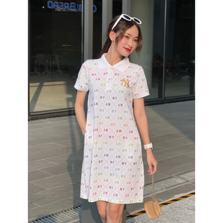 Váy Polo Collor, tay lỡ, cao cấp, thương hiệu MLB [ BỤI STORE ]