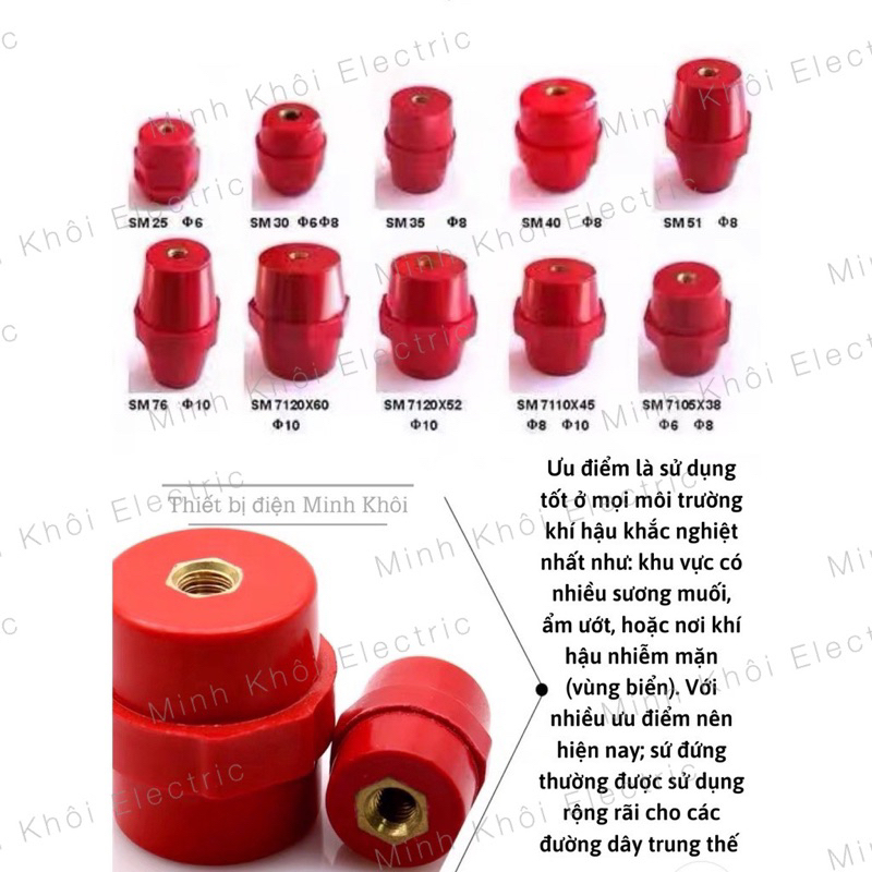 sứ đỡ thanh cái, sứ cách điện, sứ hạ thế, sứ đỡ thanh đồng, sứ đỏ cách điện, sứ đỡ tròn,gối đỡ
