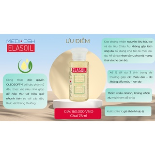 Măng tây baby - DẦU DƯỠNG ẨM, ĐỀU MÀU DA VÀ GIẢM RẠN DA CHO MẸ MEDICOSH ELASOIL