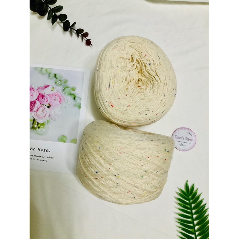 Yarn - Sợi Cotton 100% hoa phẩy - Sợi chập - Sợi mùa hè