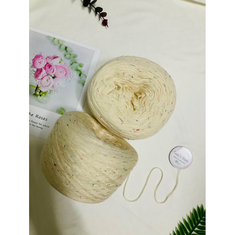 Yarn - Sợi Cotton 100% hoa phẩy - Sợi chập - Sợi mùa hè