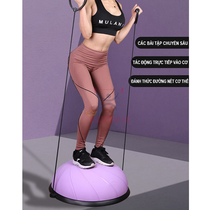 Bóng Tập Cân Bằng Bosu Tập Gym, Yoga Cao Cấp