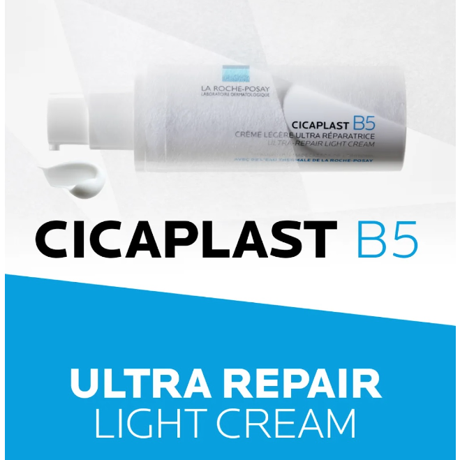 Kem Dưỡng Cấp Ẩm, Làm Dịu, Phục Hồi Da La Roche-Posay Cicaplast B5 Ultra-Repair Light Cream (40ml)