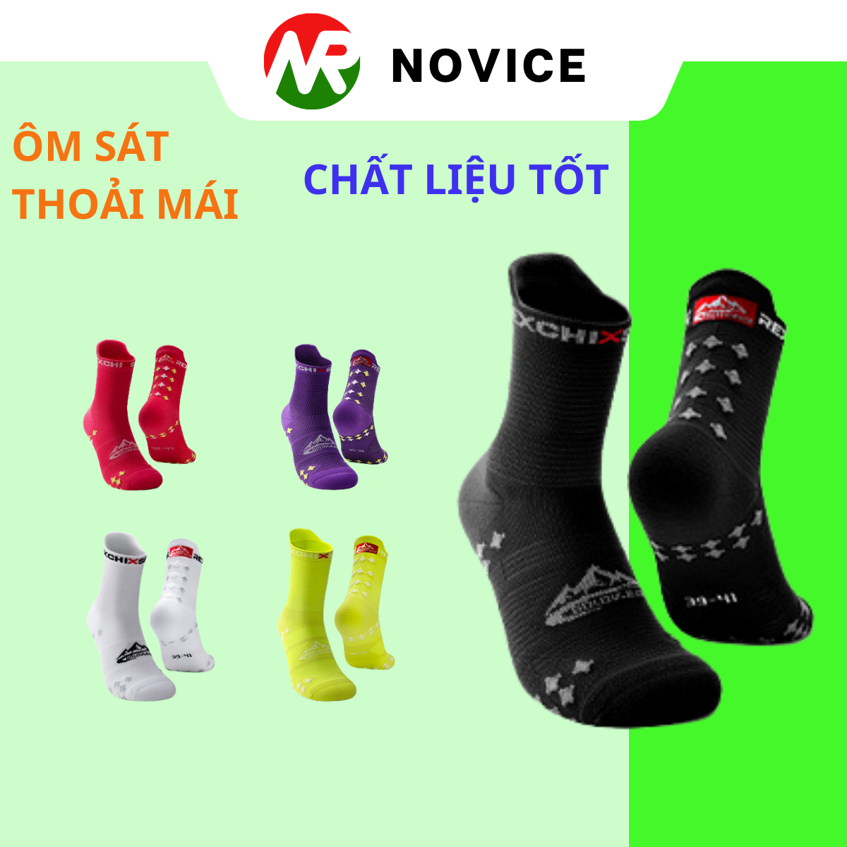 Tất Chạy Bộ REXCHI Công Nghệ 3D - DOTS Chống Rộp, Kháng Khuẩn, Chạy Bộ TCB-663