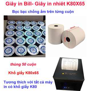 Giấy in bill k80x65 thùng 50 cuộn