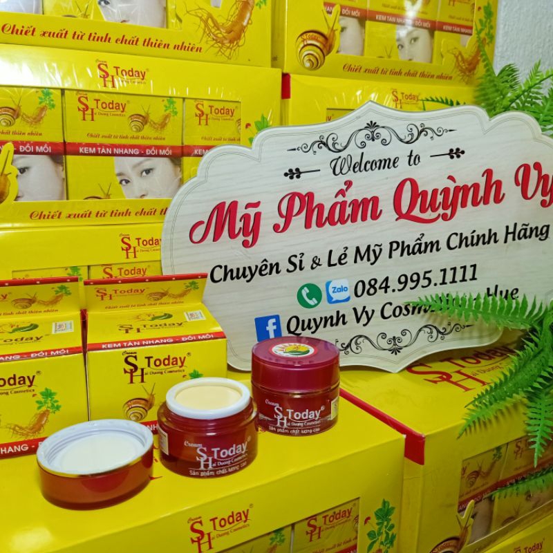Kem Dưỡng Da SH Today 10g ( Giá Tem 89K ), Kem Tàn Nhang Đồi Mồi Trắng Da Ốc Sên SH TODAY, Quynh Vy Cosmetics - Hue