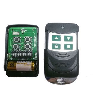 Tay khiển remote cửa cuốn gạt mã 433 MHZ , điều khiển cửa cuốn 8 mã gạt