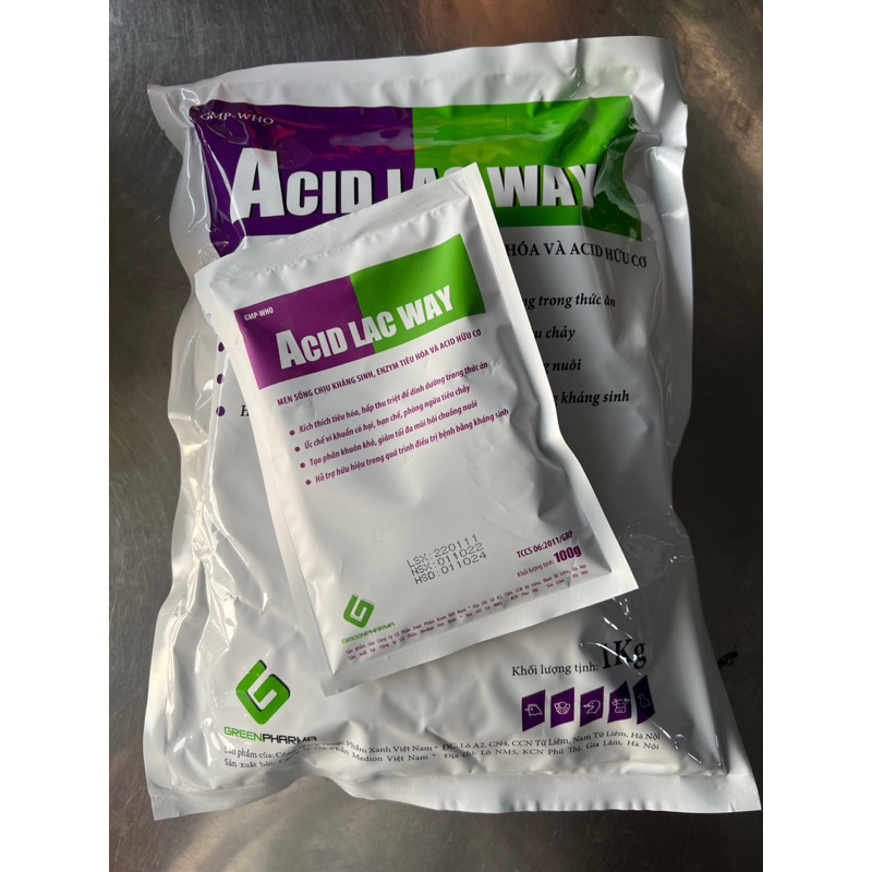 Gói 100g men ACID LAC WAY – Men vi sinh, kích thích tiêu hóa, tăng cường chuyển hóa