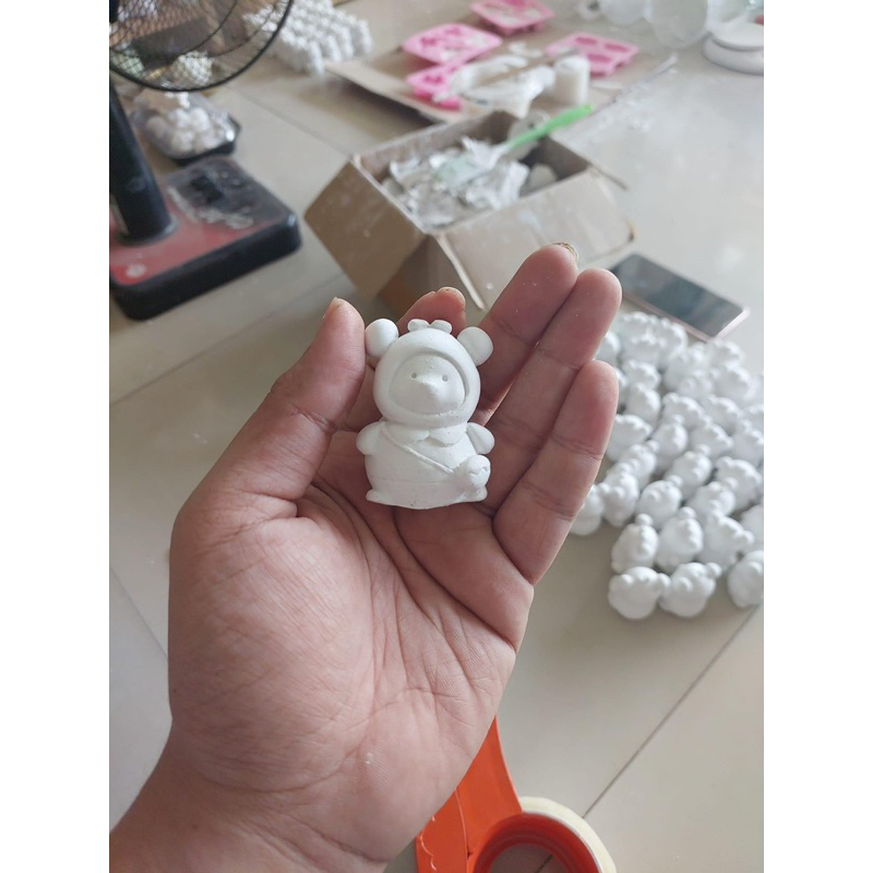 Ng thạch cao gấu size mini phiên bản mới