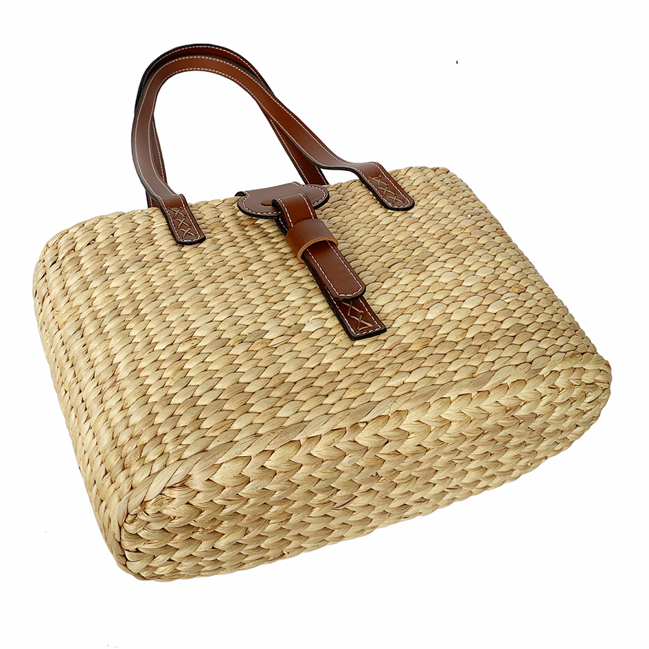 Túi Lục Bình Quai Da Square Basket Bag Thời Trang Nữ Chu Du - Size Trung