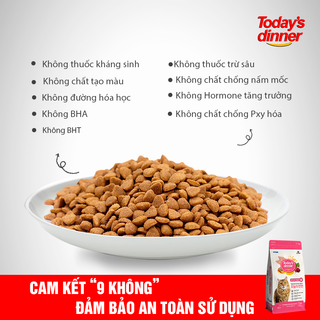 Hạt cho mèo Today's Dinner mọi lứa tuổi - Túi 1kg và Bao 5kg - Nhập khẩu Hàn Quốc | phinthecat