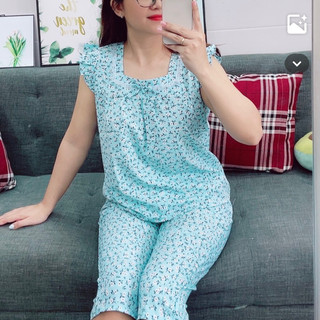 (SIZE XL: 40-56kg) BỘ LỤA MẶC NHÀ QUẦN LỬNG SIÊU RẺ