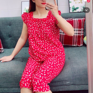 (SIZE XL: 40-56kg) BỘ LỤA MẶC NHÀ QUẦN LỬNG SIÊU RẺ