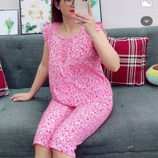 (SIZE XL: 40-56kg) BỘ LỤA MẶC NHÀ QUẦN LỬNG SIÊU RẺ