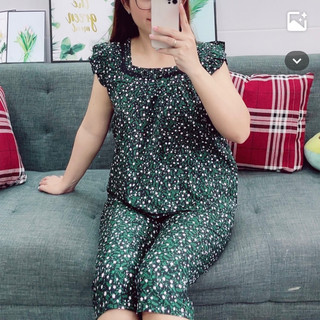 (SIZE XL: 40-56kg) BỘ LỤA MẶC NHÀ QUẦN LỬNG SIÊU RẺ