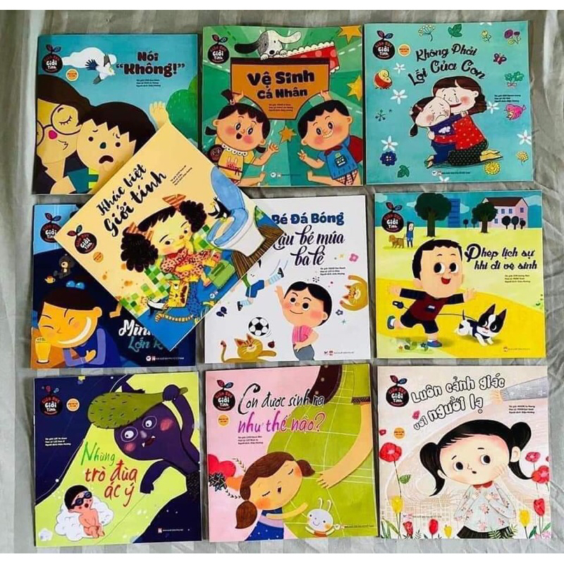 combo 10 quyển Giáo Dục Giới Tính cho bé từ 3-9 tuổi