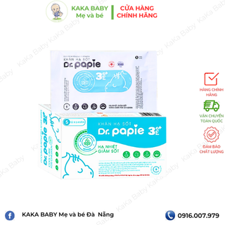 Khăn lau hạ sốt dr papie