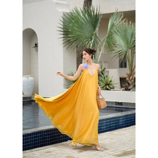 OLIB I Đầm maxi cổ V - Tithonia Dress