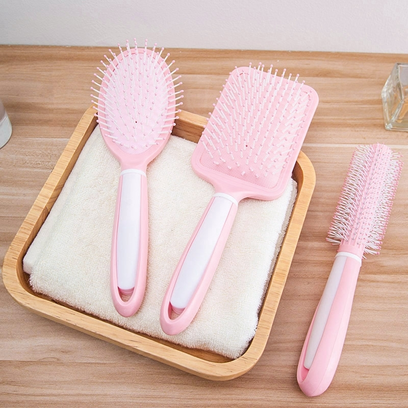Bộ Lược Chải Chống Rối Tóc Cao Cấp Hồng Pastel, Lược Chải Tóc Massage, Tạo Kiểu Tóc Chuyên Dụng, Phụ Kiện Làm Đẹp