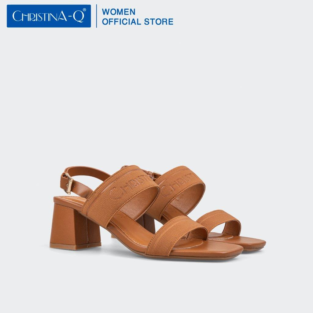 Giày Sandals Nữ Gót Trụ ChristinA-Q XDN309