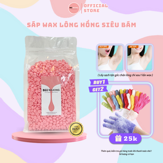 Sáp wax lông hồng dòng cao cấp - Hard wax beans triệt lông tận gốc [Tặng Kèm Que Wax]