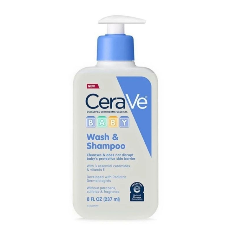 Sữa tắm gội cho bé CeraVe Baby Wash and Shampoo