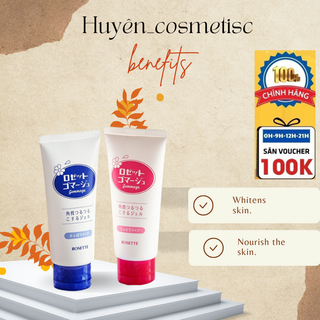 Tẩy tế bào chết dành cho da mặt rosette 120g peeling gel nhật bản