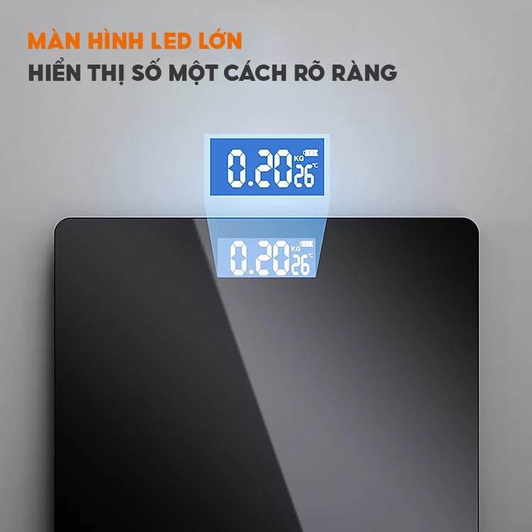 [Quà tặng không bán] Cân sức khỏe điện tử Colosmulti màn hình LED sạc USB